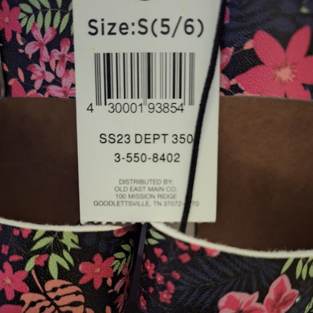 NWT Colorful Floral Sandals - Picture 2 of 2